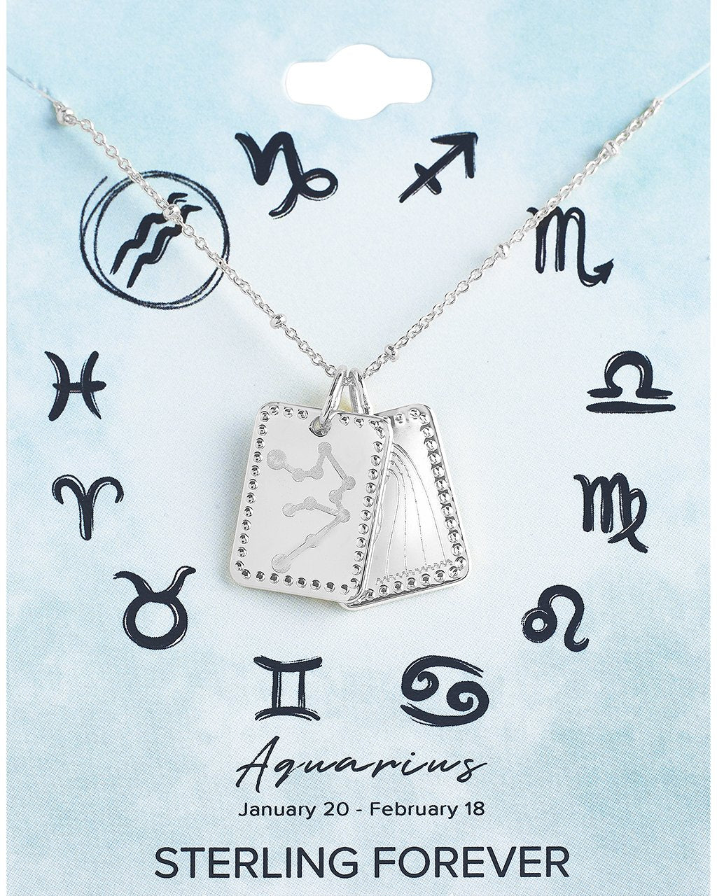 Zodiac Tag Necklace