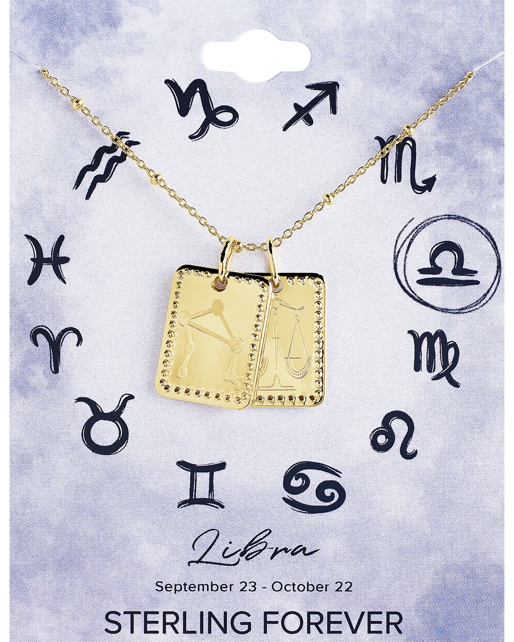 Zodiac Tag Necklace