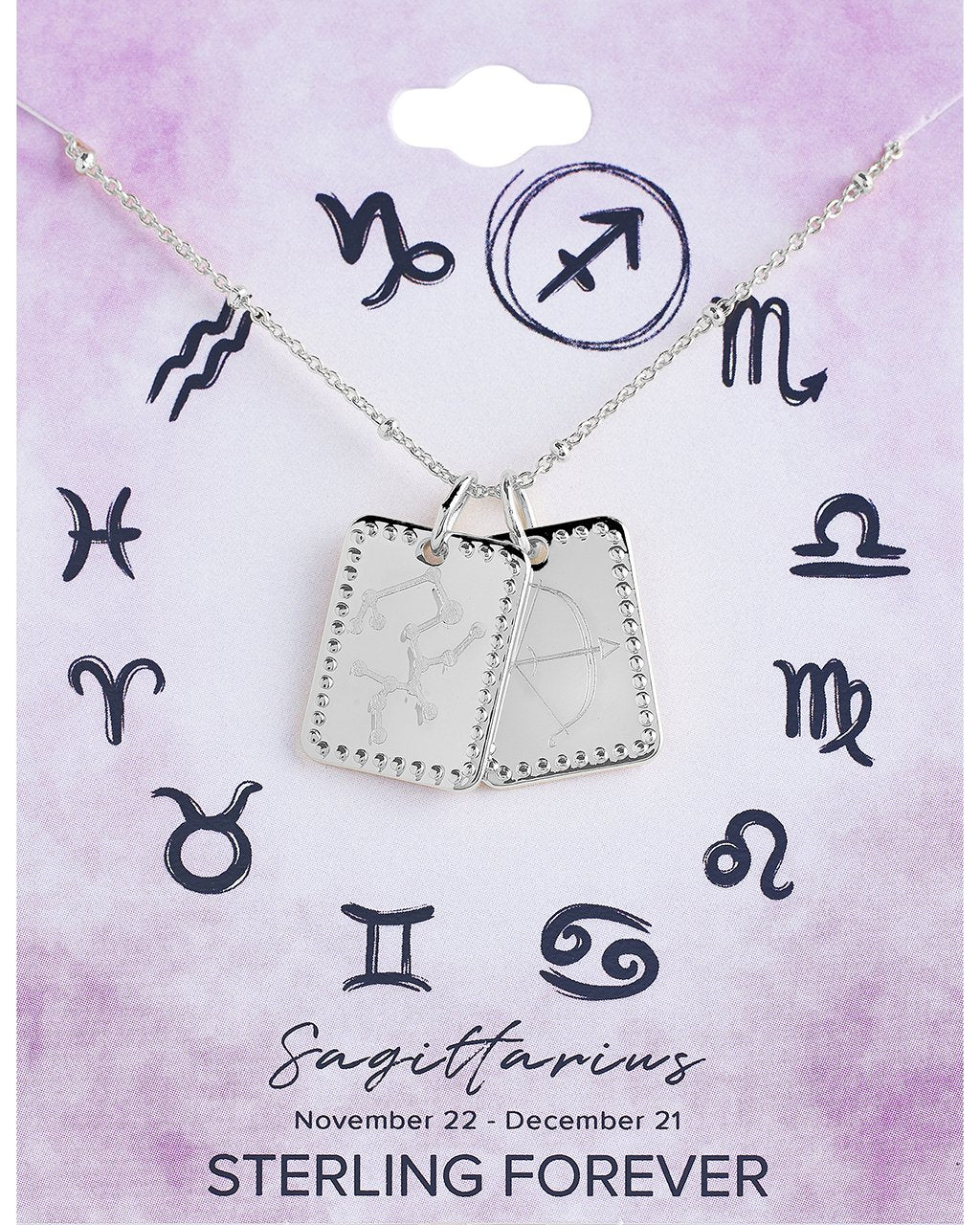 Zodiac Tag Necklace