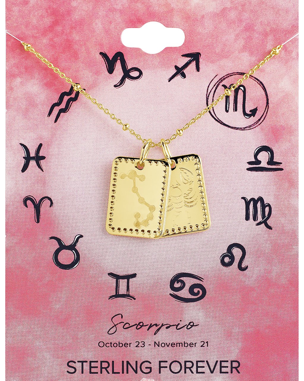 Zodiac Tag Necklace