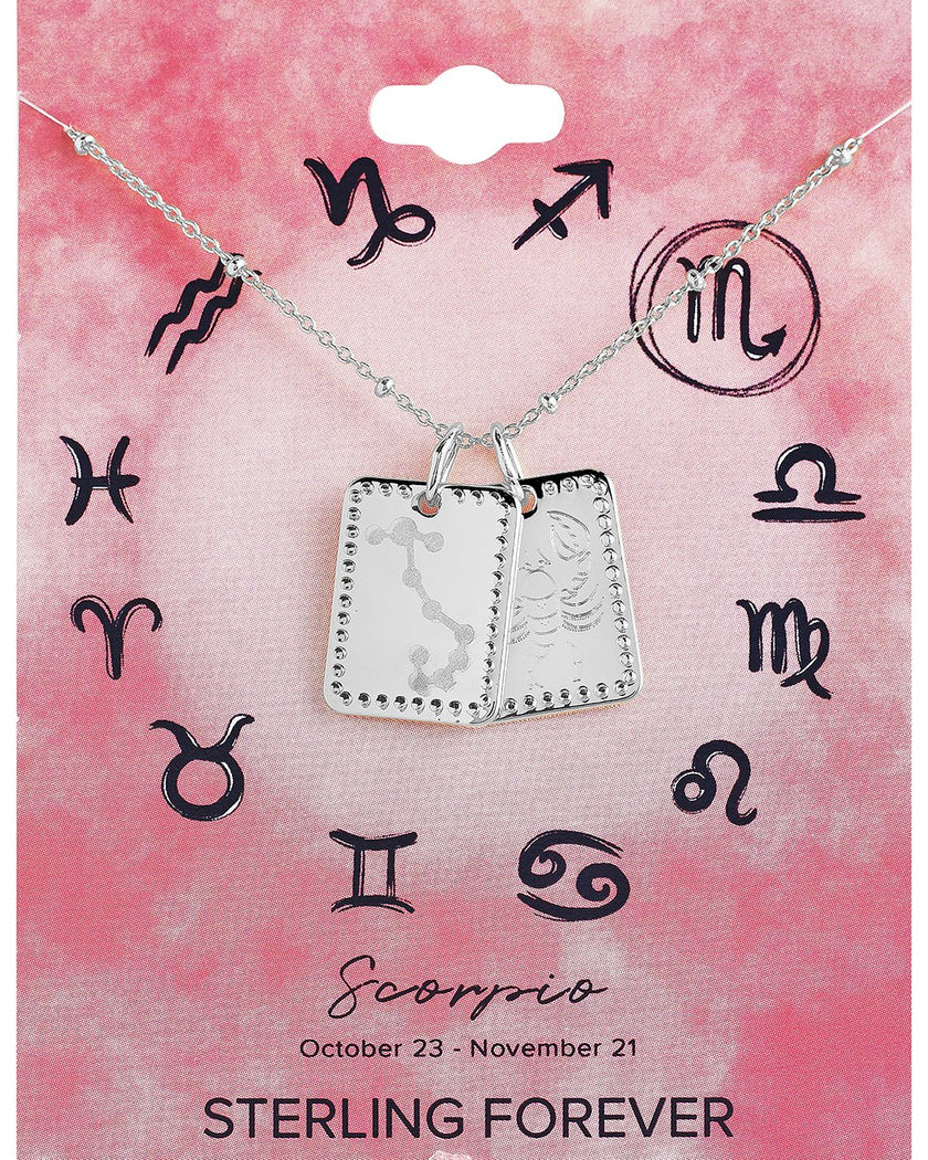 Zodiac Tag Necklace