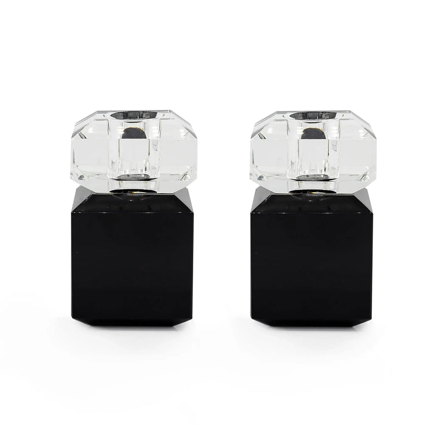 Pair of 3” Two Tone Candleholders