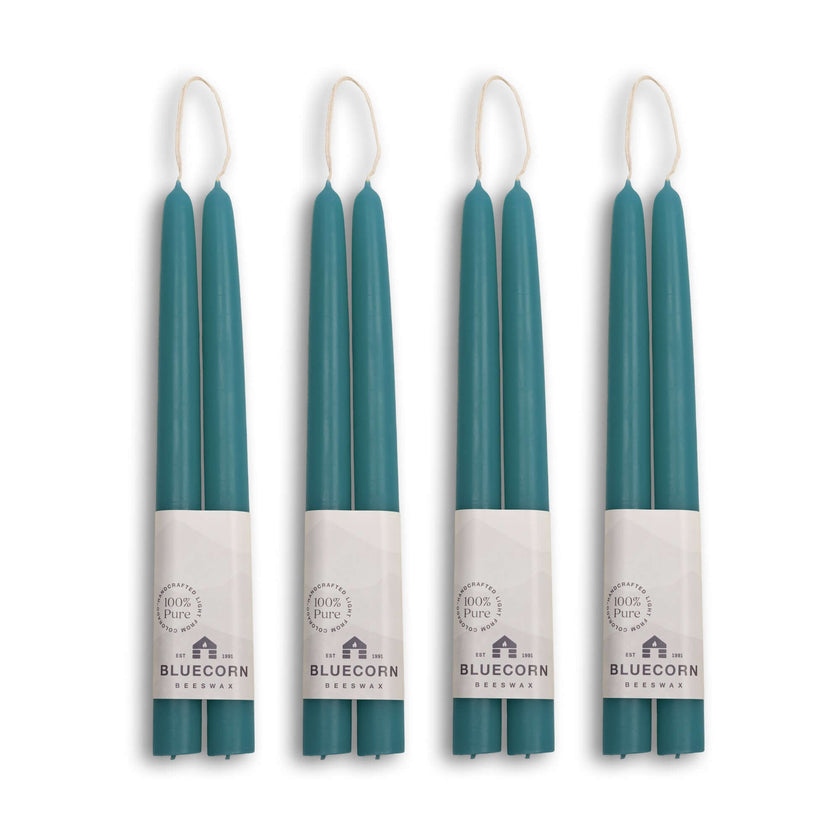 Hand-Dipped Beeswax Taper Candles - Bulk 4-Pair Bundle