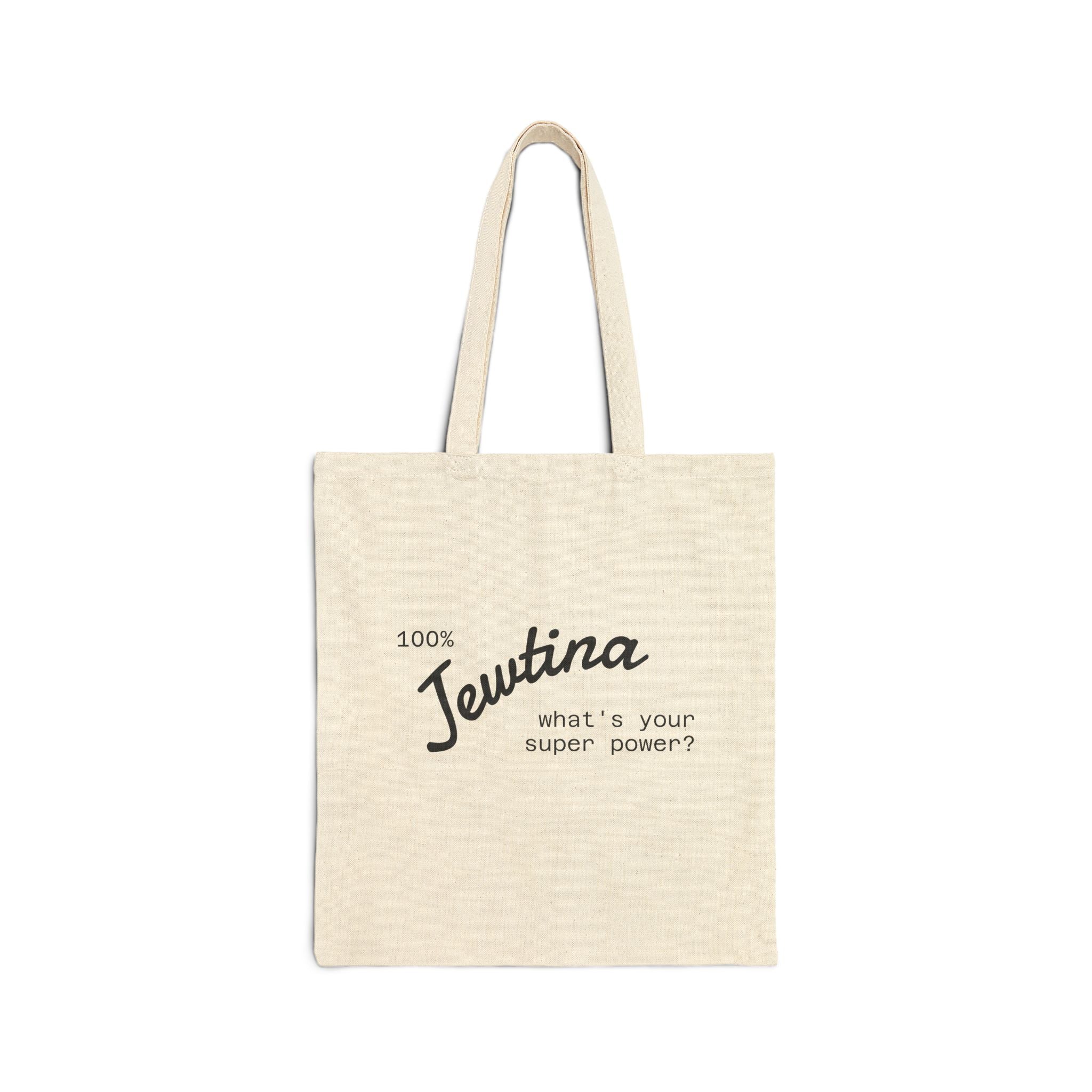 Jewish Latina Tote Bag, Cotton Canvas Hanukkah Gift for Latinx, Funny Jewish Humor Shopping Bag, Jewish Cultural Gift, Hanukkah Celebration