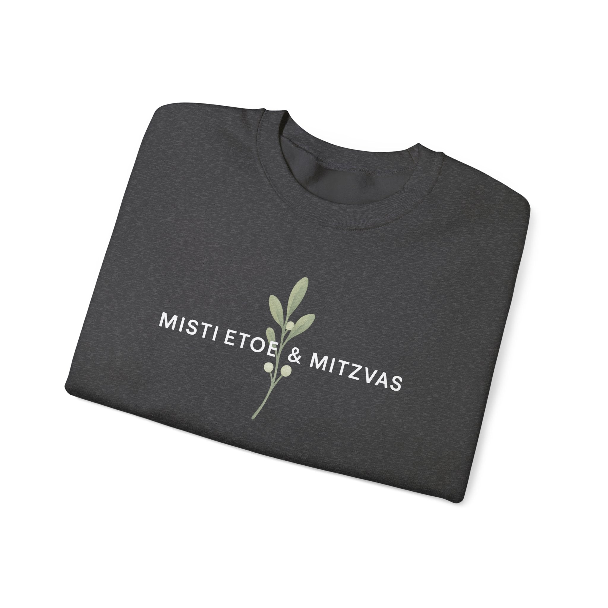 Mistletoe & Mitzvahs Sweatshirt | Minimal Holiday Hanukkah Design