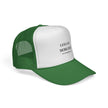 Less Oy More Joy trucker cap | minimalist text hat, Jewish humor