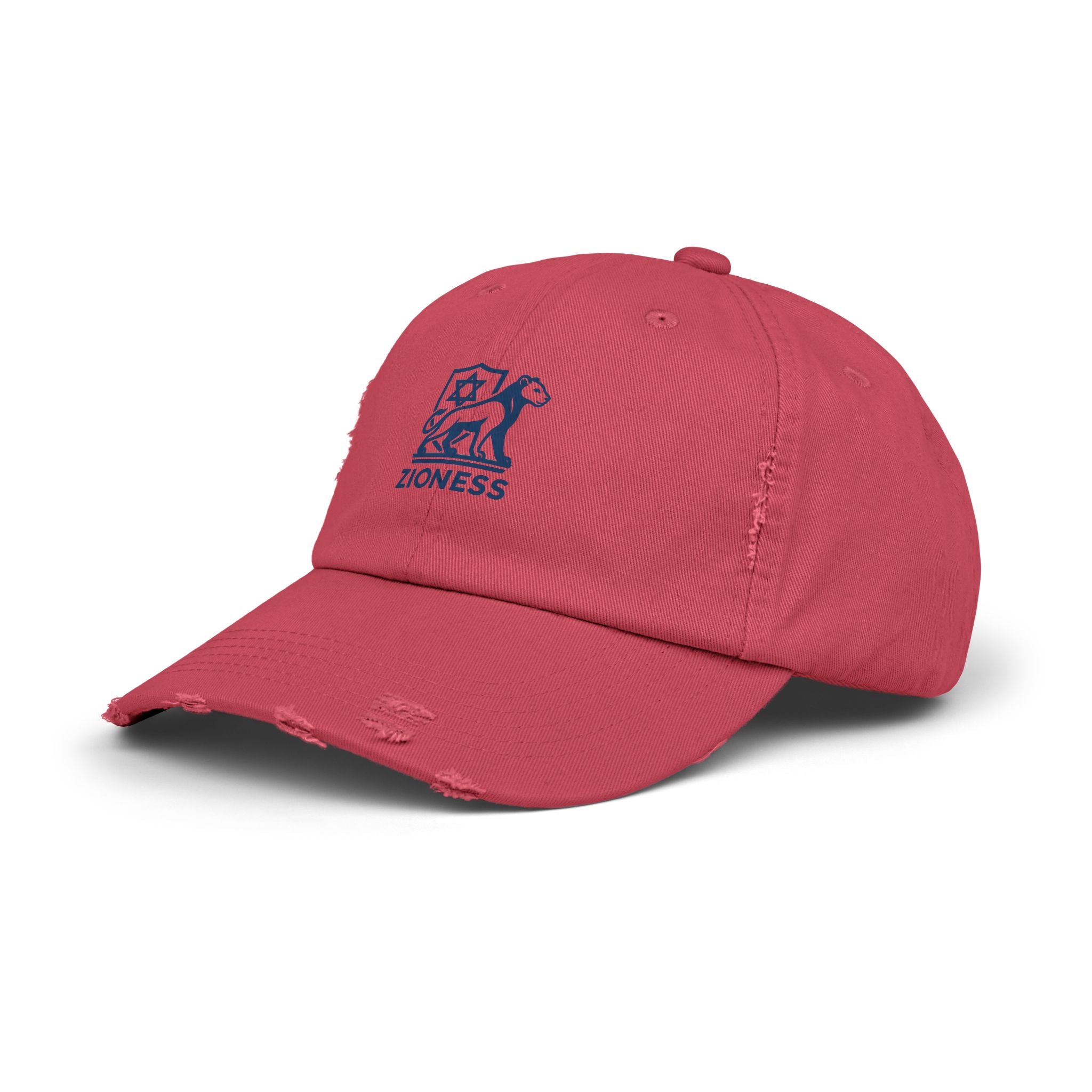 Distressed Cap, Zioness Zionist Israeli Love Judaica Jewish Joy, We Will Dance Again, Never Again, Jewish Star Chai Hamsa, Unisex Hat,