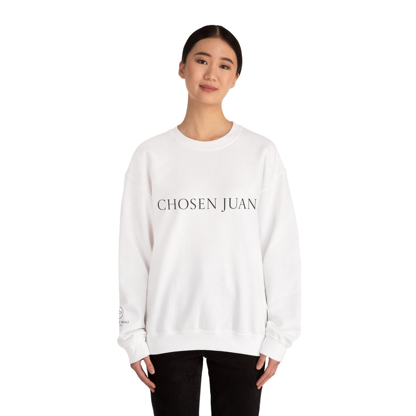 Chosen Juan - Unisex Heavy Blend™ Crewneck Sweatshirt, Unique Sweatshirt, Mexican, Jewish, Satire