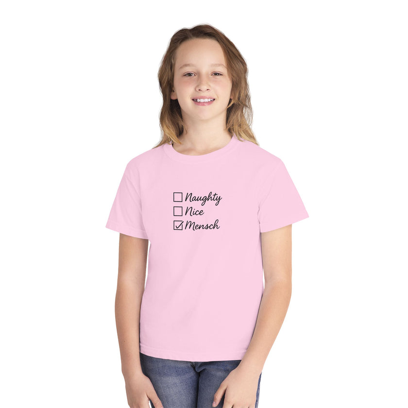 Holiday Humor Youth Tee, Christmas Hanukkah Jewish Christian Kids T-Shirt, Christmukkah Shirt, Gift