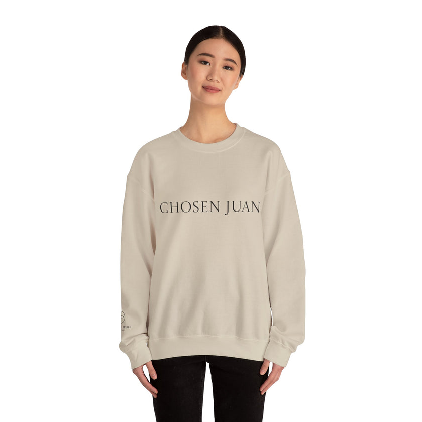 Chosen Juan - Unisex Heavy Blend™ Crewneck Sweatshirt, Unique Sweatshirt, Mexican, Jewish, Satire