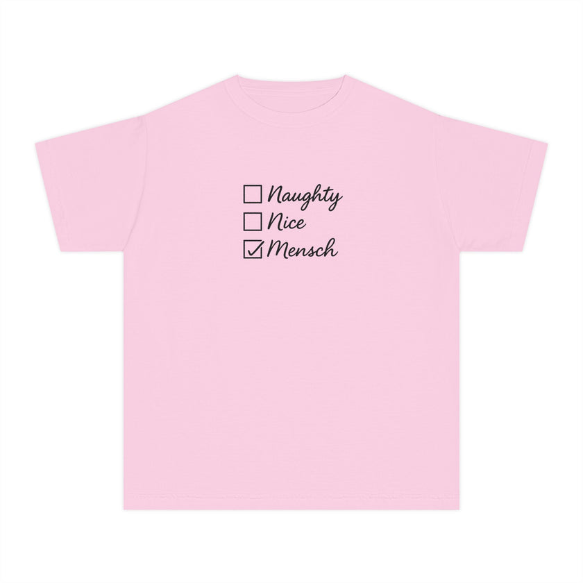 Holiday Humor Youth Tee, Christmas Hanukkah Jewish Christian Kids T-Shirt, Christmukkah Shirt, Gift