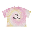 Women's Aim Chai Tie-Dye Crop Tee, Bohemian Tee, Jewish Humor, Yiddish Humor, Hanukkah Shirt