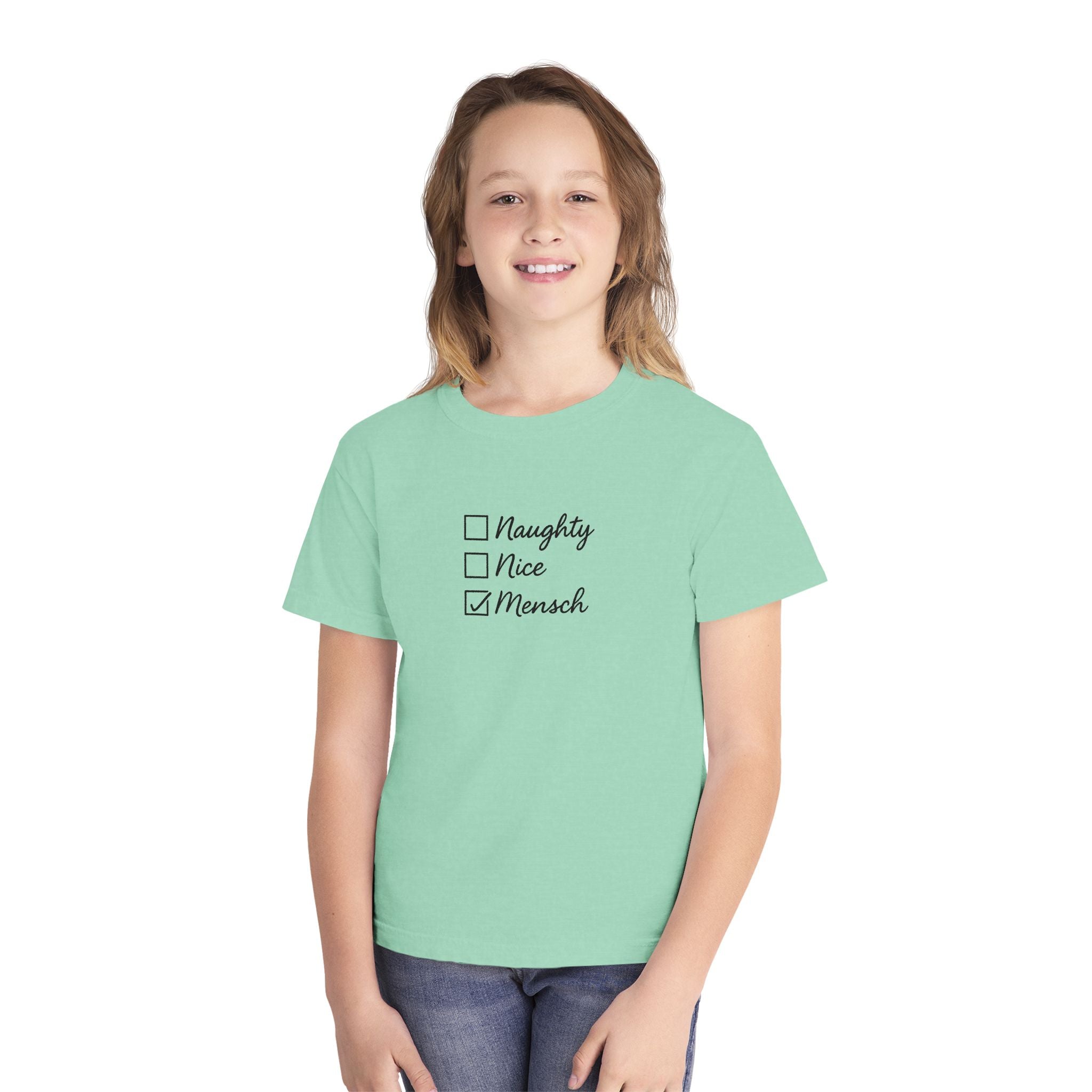 Holiday Humor Youth Tee, Christmas Hanukkah Jewish Christian Kids T-Shirt, Christmukkah Shirt, Gift