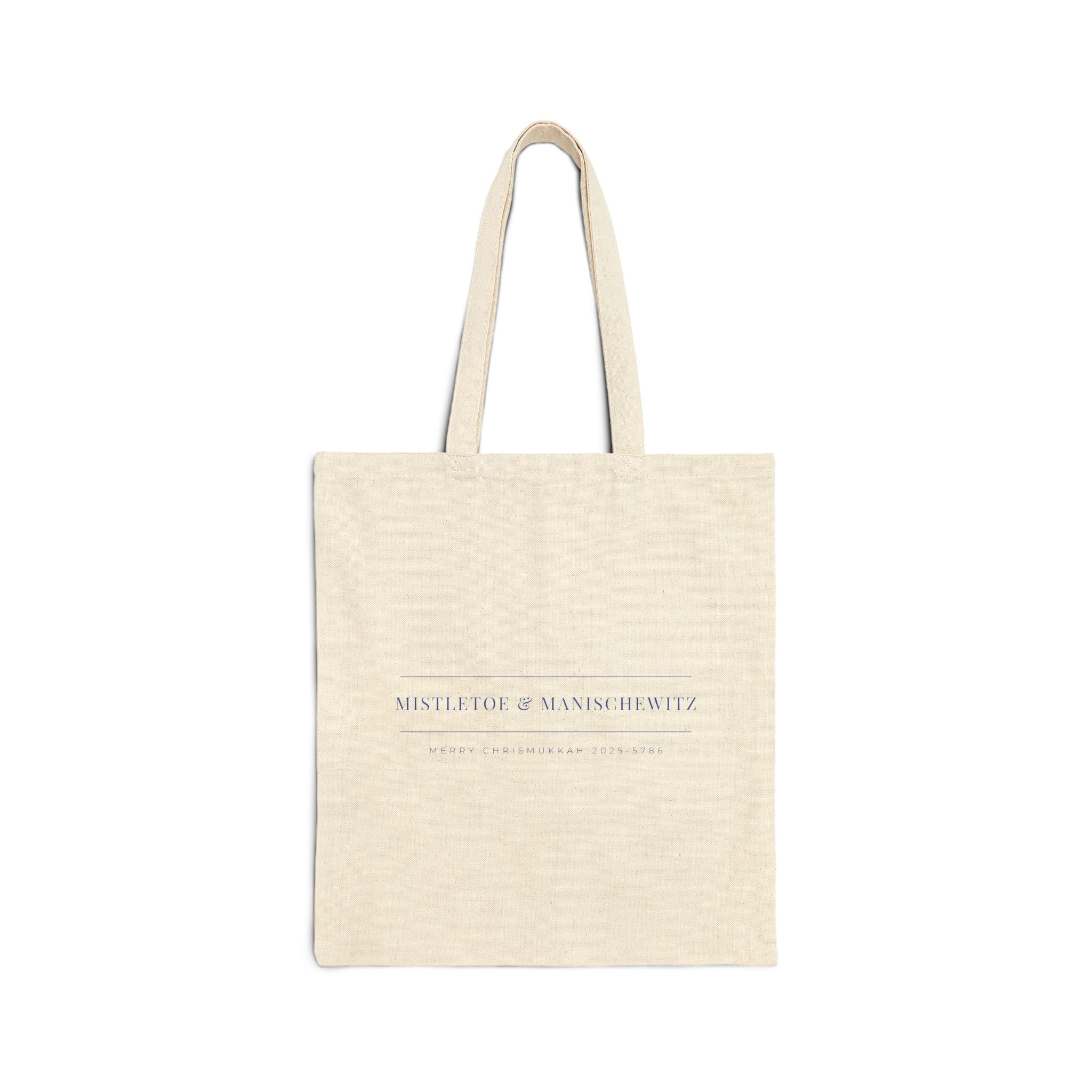 CHRISMUKKAH Fine Line minimal Holoday Hanukkah Christmas Tote Gift Bag