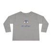 Positive Energy Toddler Long Sleeve Tee with Evil Eye Design, Good Vibes Shirt for Kids, Jewish Christian Clothing, Religious Toddler Top