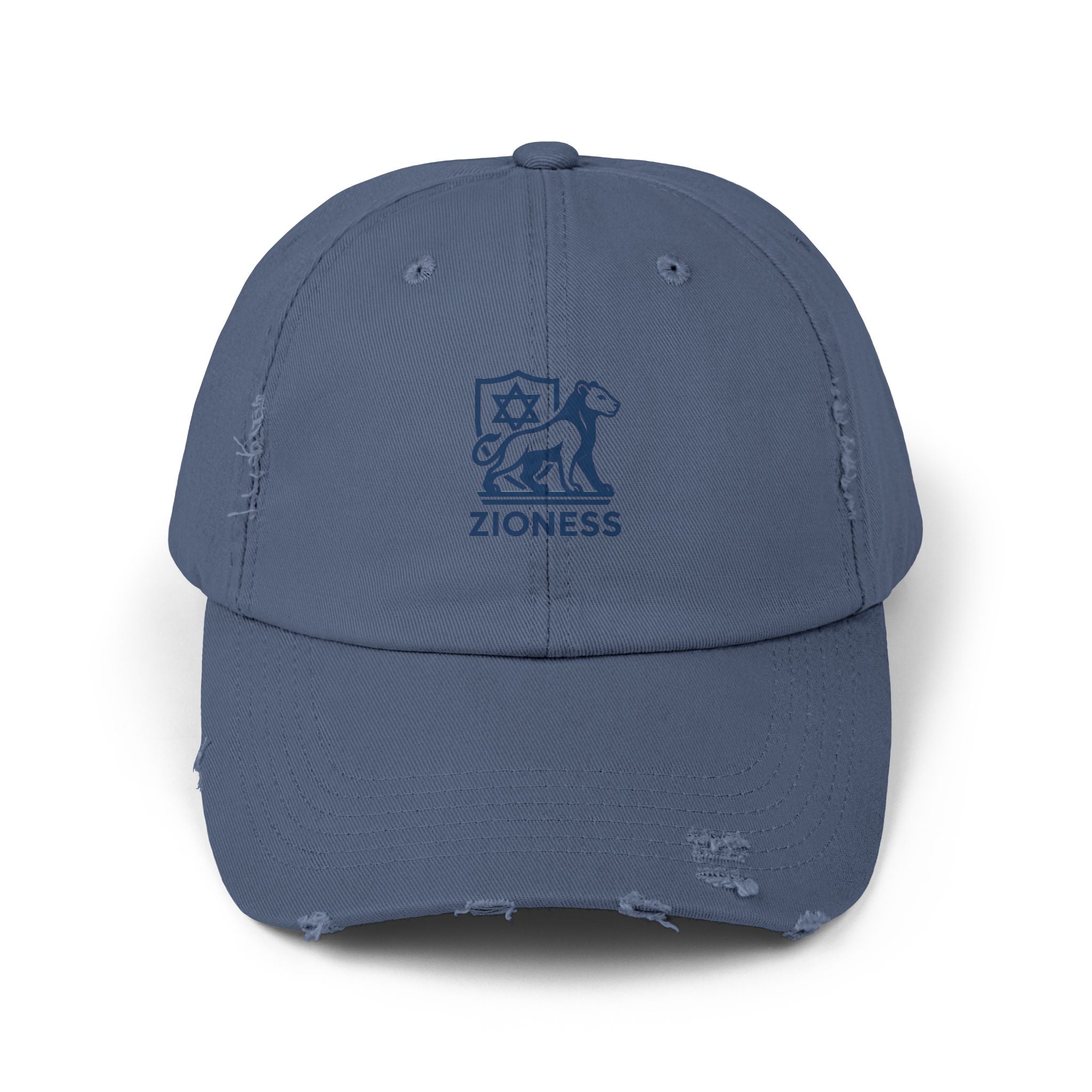 Distressed Cap, Zioness Zionist Israeli Love Judaica Jewish Joy, We Will Dance Again, Never Again, Jewish Star Chai Hamsa, Unisex Hat,