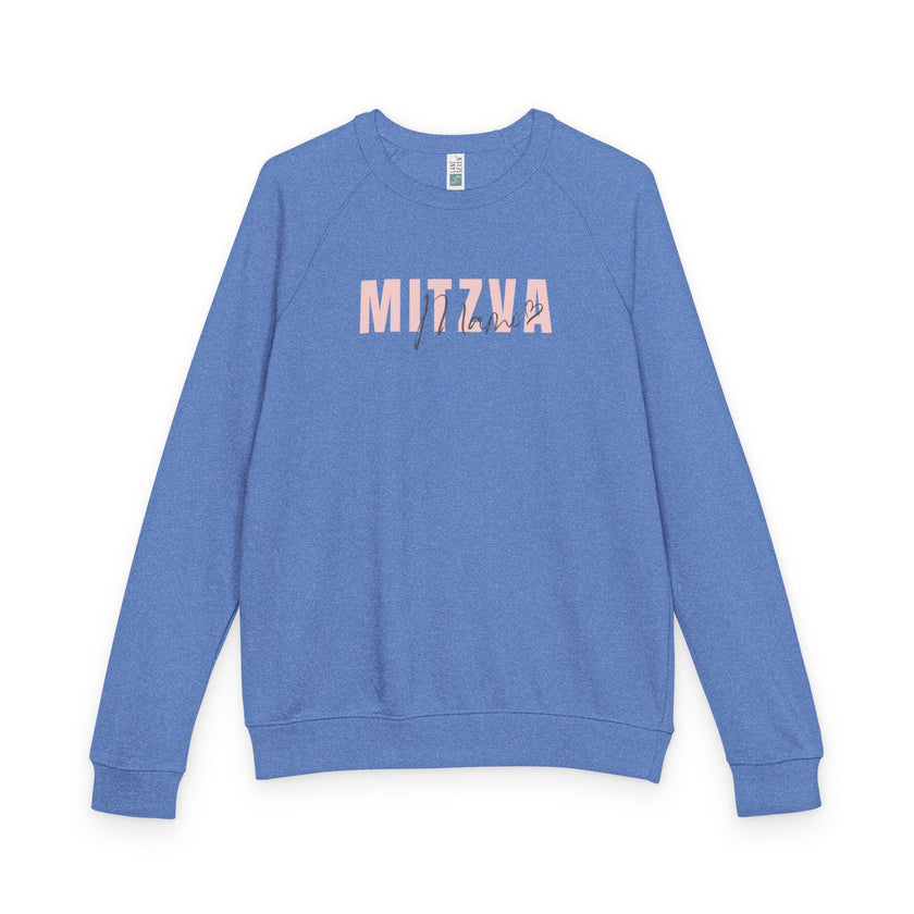 Raglan Crewneck Sweatshirt, Mitzva Mami Latino Judeo Judaica Latinx Clothing, Unisex Top, Gift for Hispanic Jew, Religious Apparel, Hanukkah