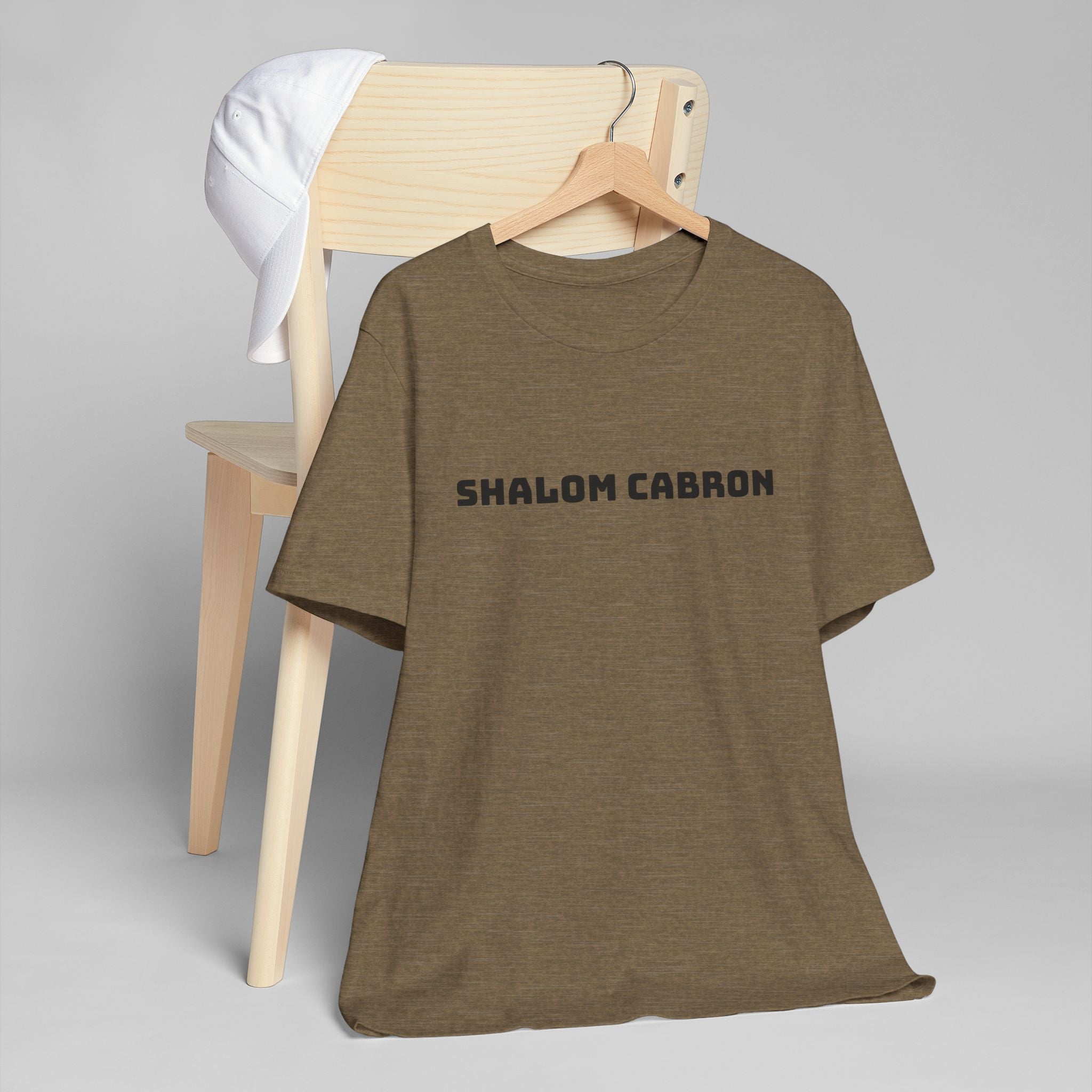 Shalom Cabron Unisex Jersey T-Shirt, Casual Tee, Unique Gift, Graphic Shirt, Trendy Wear, Fun Statement Tee