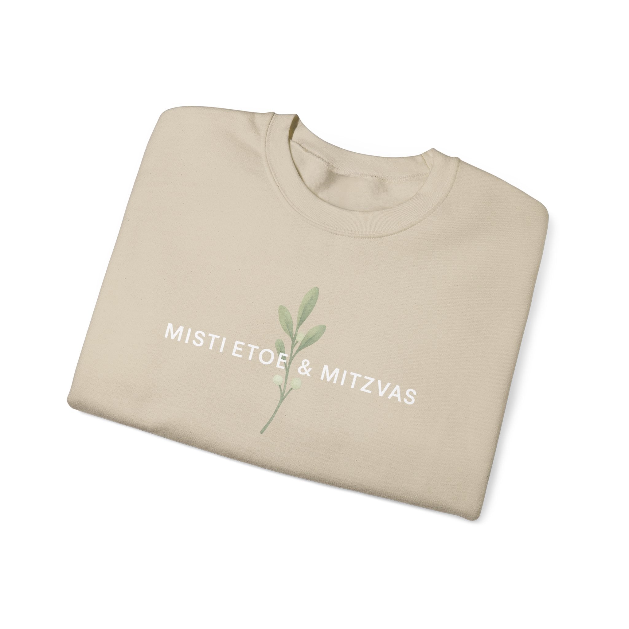 Mistletoe & Mitzvahs Sweatshirt | Minimal Holiday Hanukkah Design