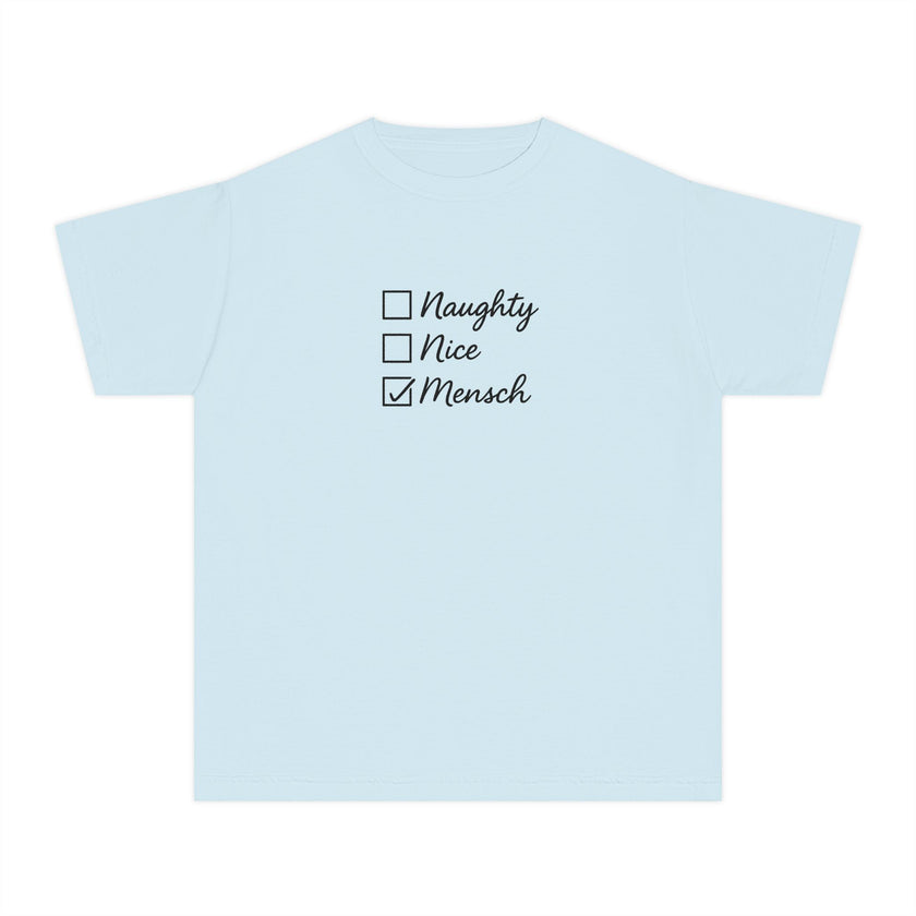 Holiday Humor Youth Tee, Christmas Hanukkah Jewish Christian Kids T-Shirt, Christmukkah Shirt, Gift