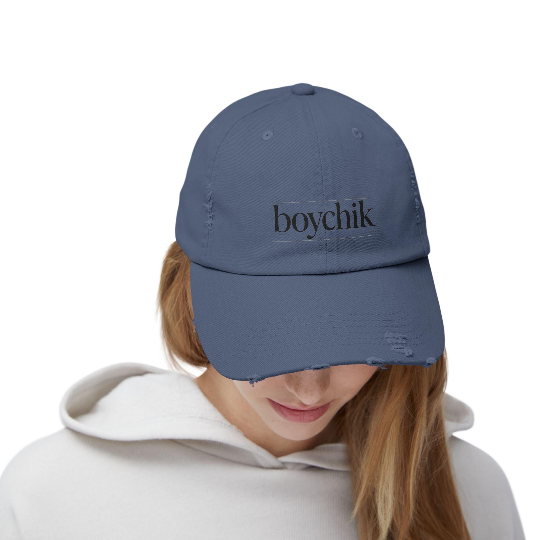 Distressed Cap, Boychik, Hanukkah Gift, Jewish Humor, Hebrew, Unisex Hat, Yiddish Bag Boy Cap, Jewish Cap