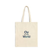 Oy to the World Tote Bag | Holiday Wordplay, Chrismukkah Hanukkah gift ideas Jewish humor