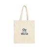 Oy to the World Tote Bag | Holiday Wordplay, Chrismukkah Hanukkah gift ideas Jewish humor