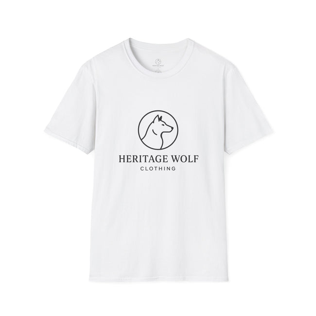 Heritage Wolf Unisex Softstyle T-Shirt - Comfy Tee for Animal Lovers, Casual Wear, Nature Inspired, Gift for Wolf Enthusiasts
