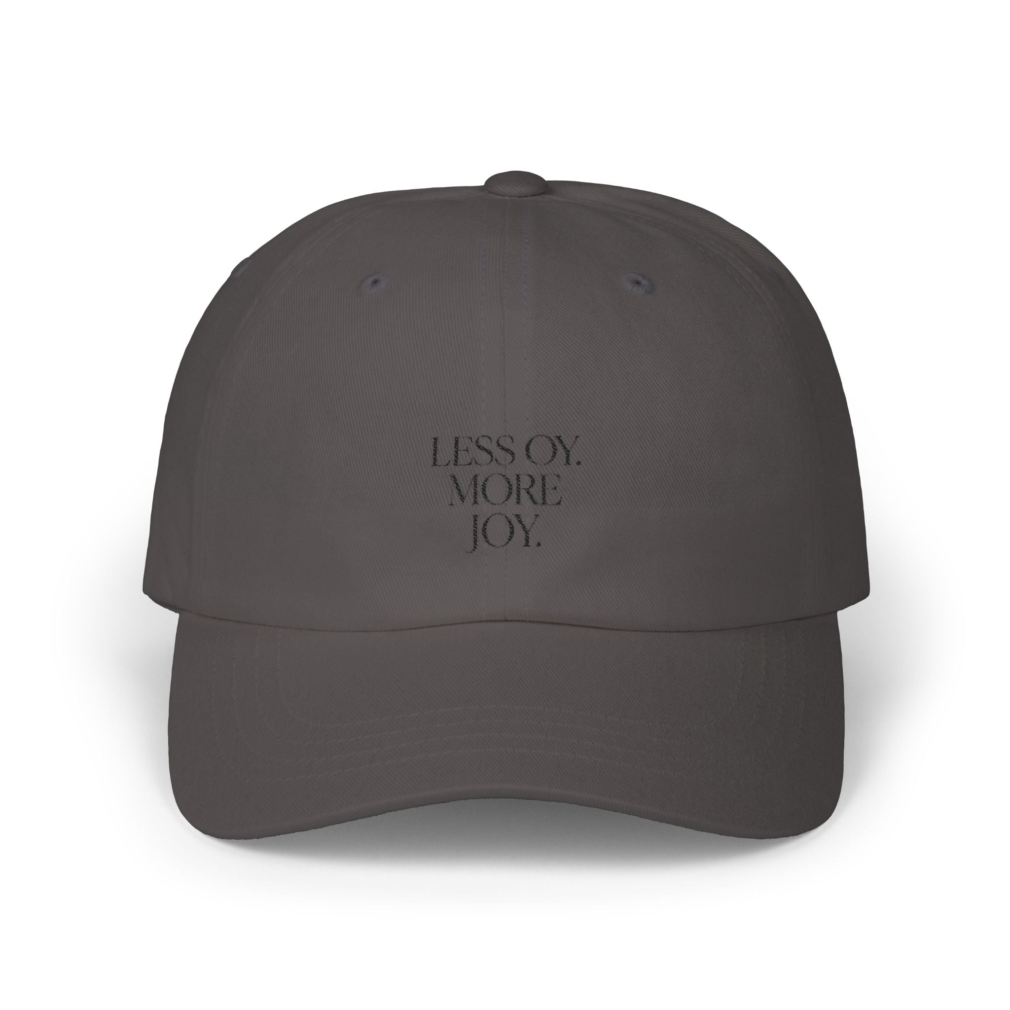 Dad Cap, Jewish Joy Hat, Less Oy More Joy Baseball Cap, Never Again, Jewish Humor Cap, Unisex Baseball Hat