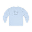 Naughty Nice Mensch checklist Long Sleeve Tee | Holiday Hanukkah Jewish