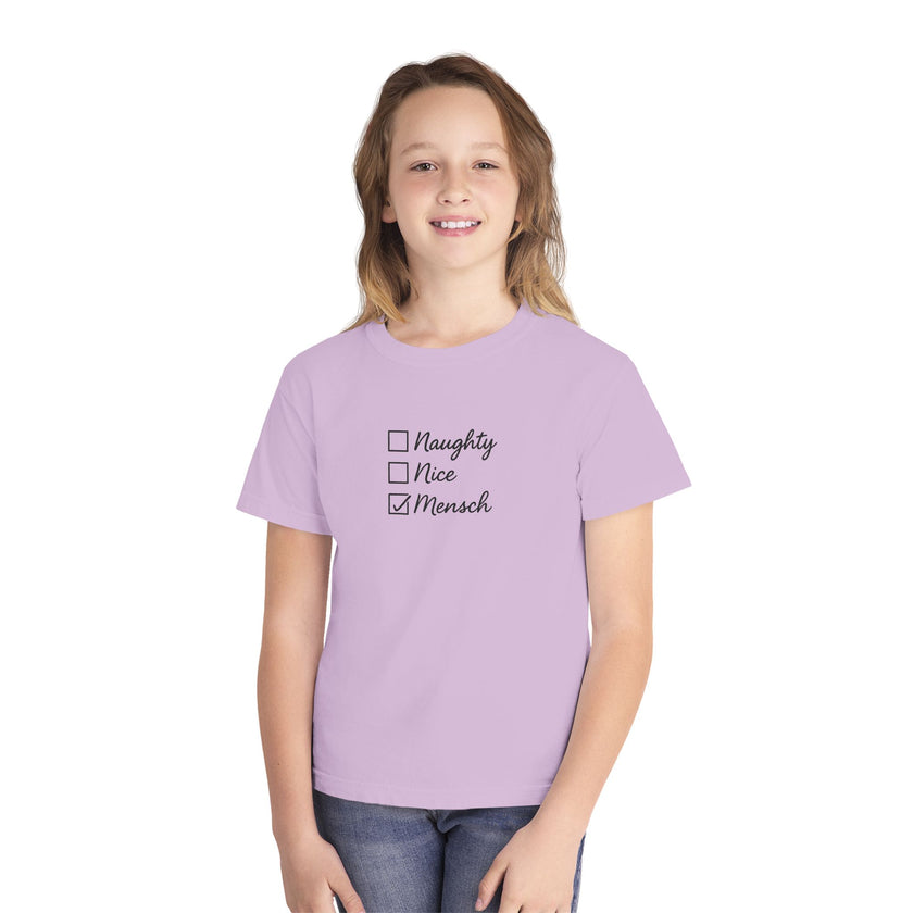 Holiday Humor Youth Tee, Christmas Hanukkah Jewish Christian Kids T-Shirt, Christmukkah Shirt, Gift