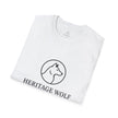 Heritage Wolf Unisex Softstyle T-Shirt - Comfy Tee for Animal Lovers, Casual Wear, Nature Inspired, Gift for Wolf Enthusiasts