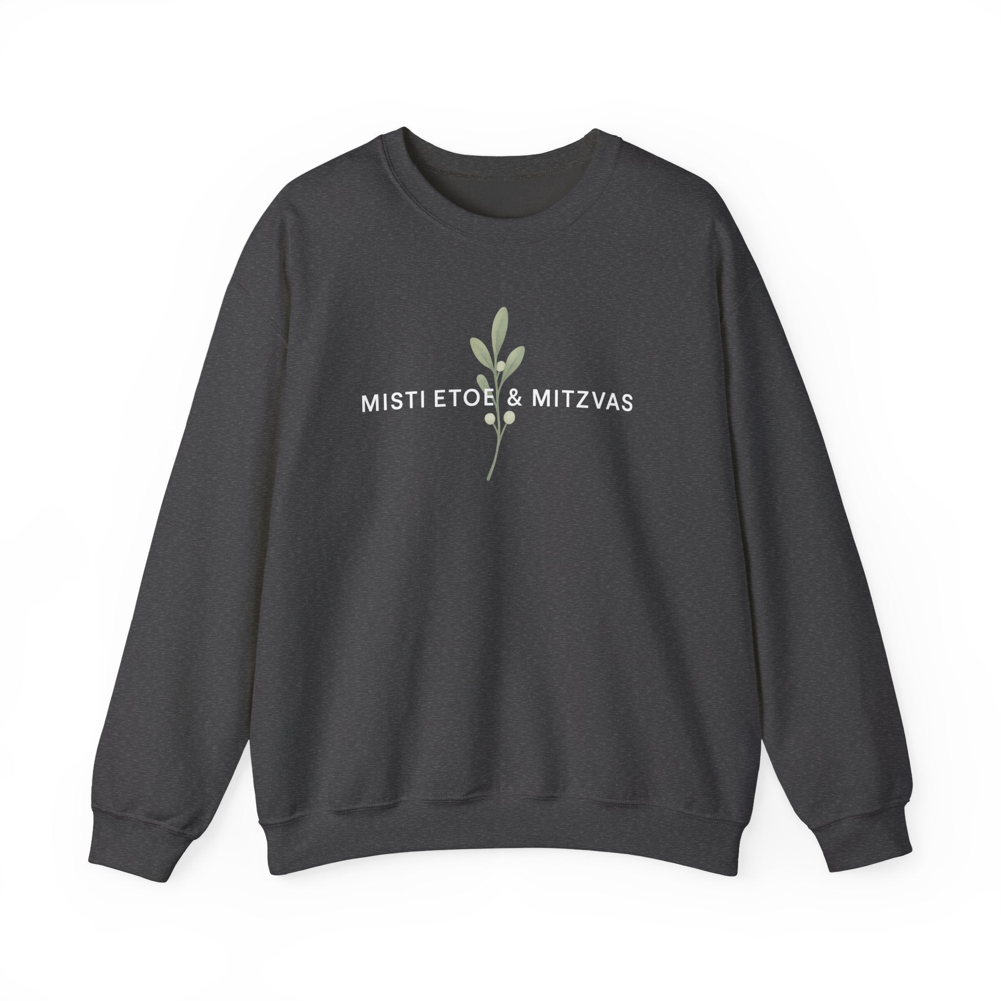 Mistletoe & Mitzvahs Sweatshirt | Minimal Holiday Hanukkah Design