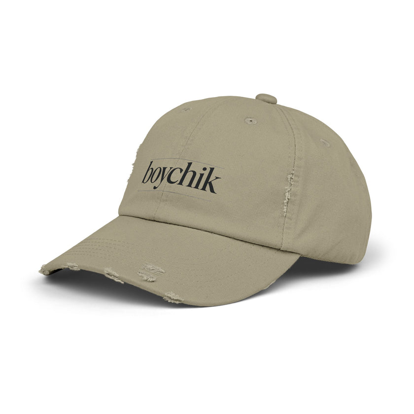 Distressed Cap, Boychik, Hanukkah Gift, Jewish Humor, Hebrew, Unisex Hat, Yiddish Bag Boy Cap, Jewish Cap