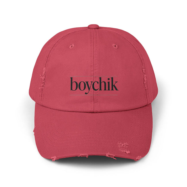 Distressed Cap, Boychik, Hanukkah Gift, Jewish Humor, Hebrew, Unisex Hat, Yiddish Bag Boy Cap, Jewish Cap