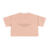 You Had Me at Challah Women's Crop Tee