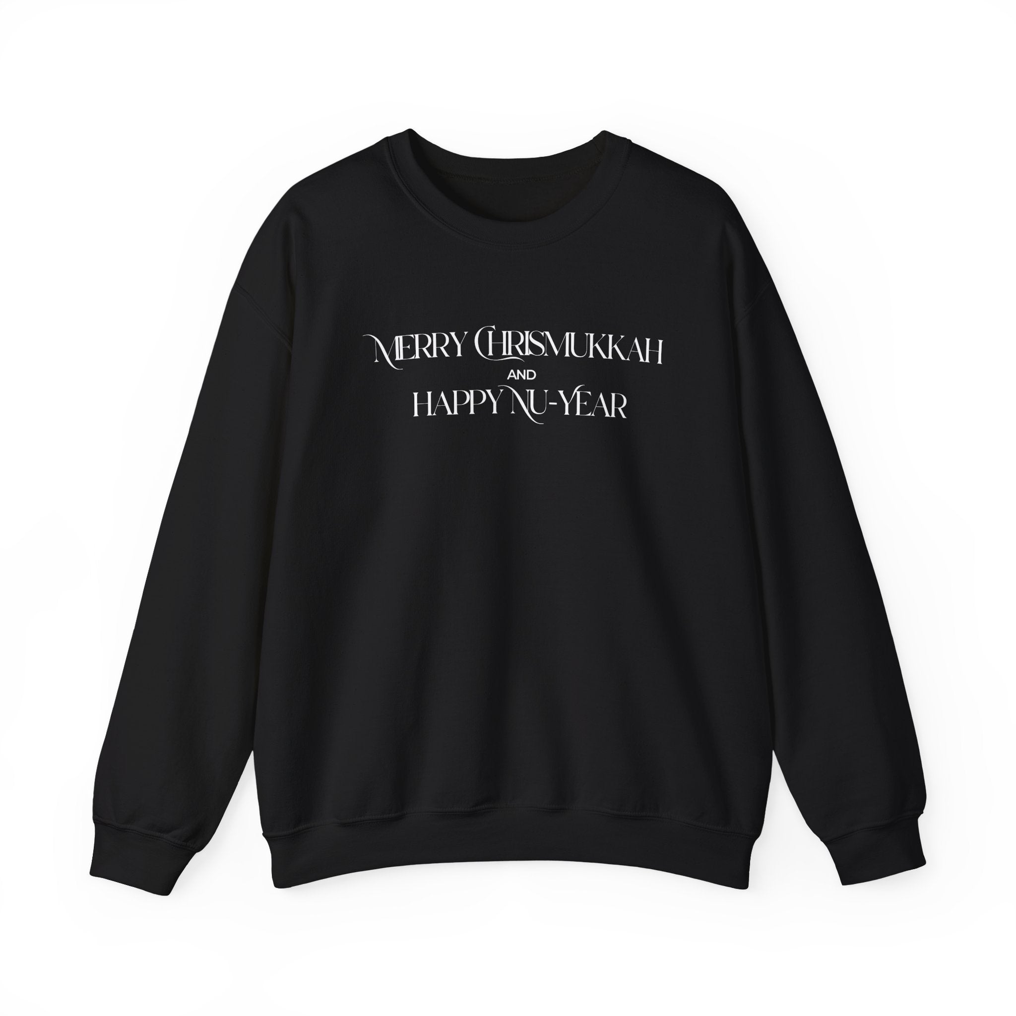 Merry Chrismukkah and Happy Nu Year Crewneck Sweatshirt | Holiday Mashup