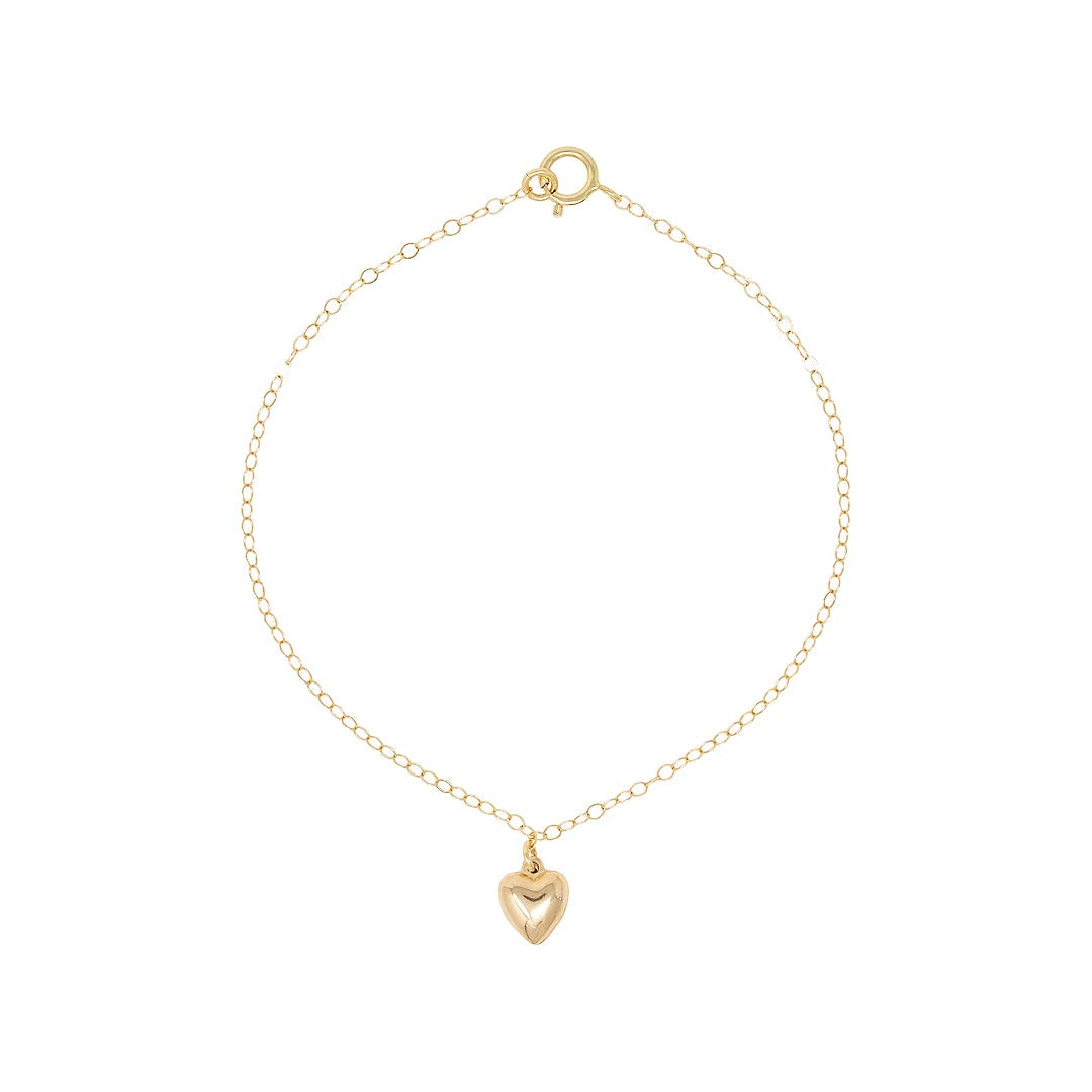 Small heart charm bracelet