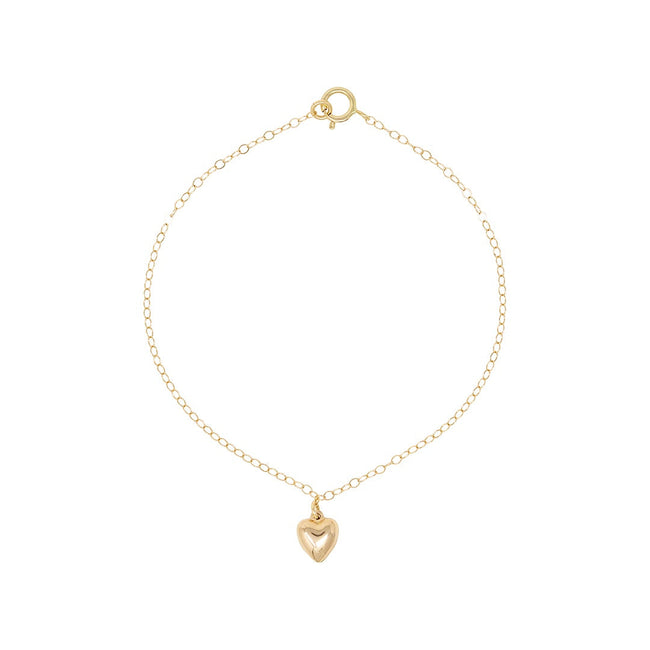 Small heart charm bracelet