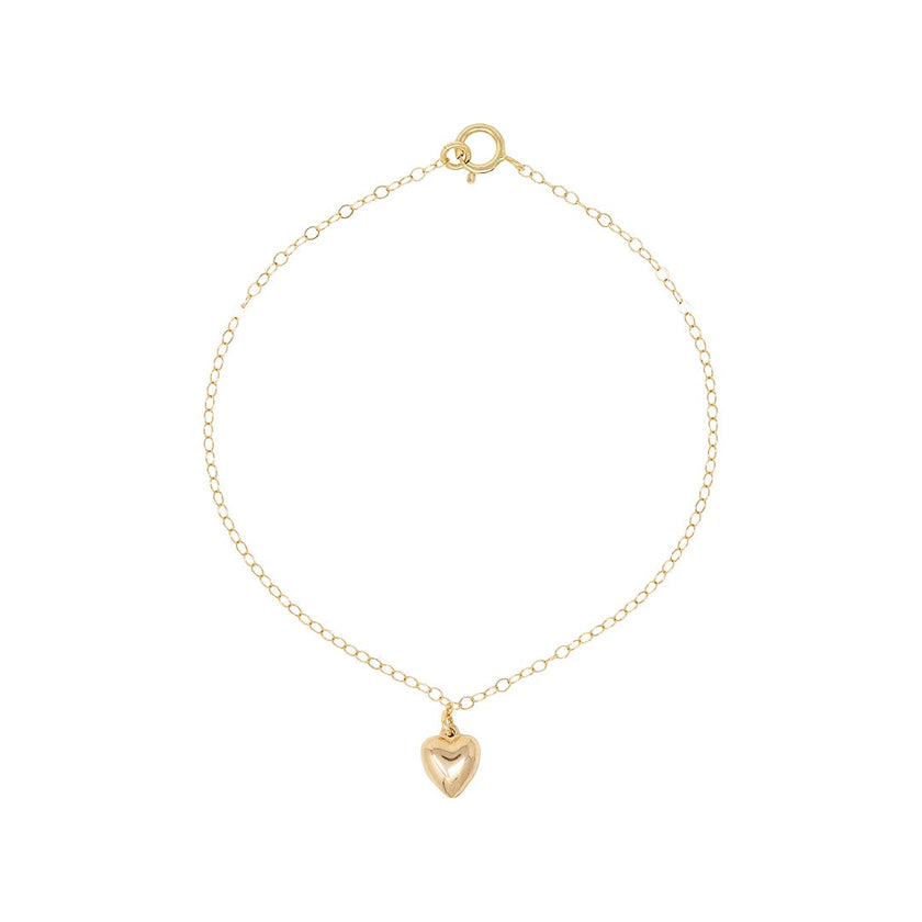 Small heart charm bracelet
