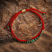 Fiery Luck - Jade Evil Eye Charm Wrap