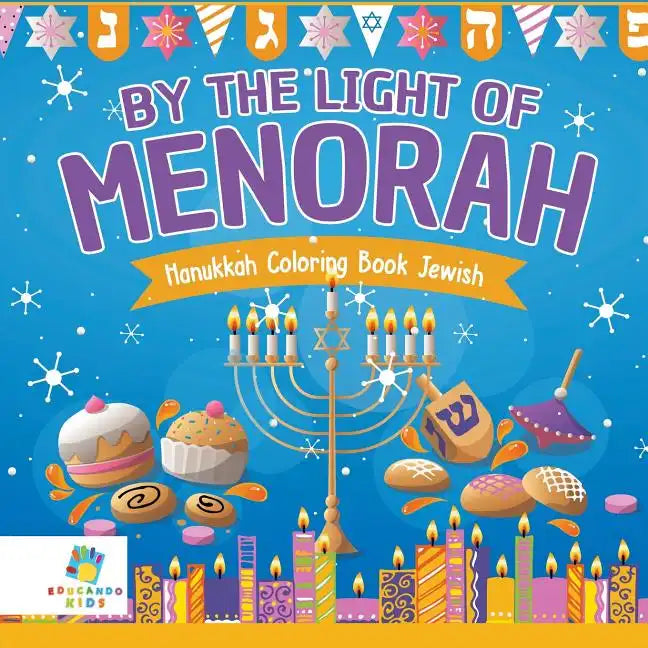 By the Light of the Menorah Hanukkah Coloring Book Jewish - Paperback