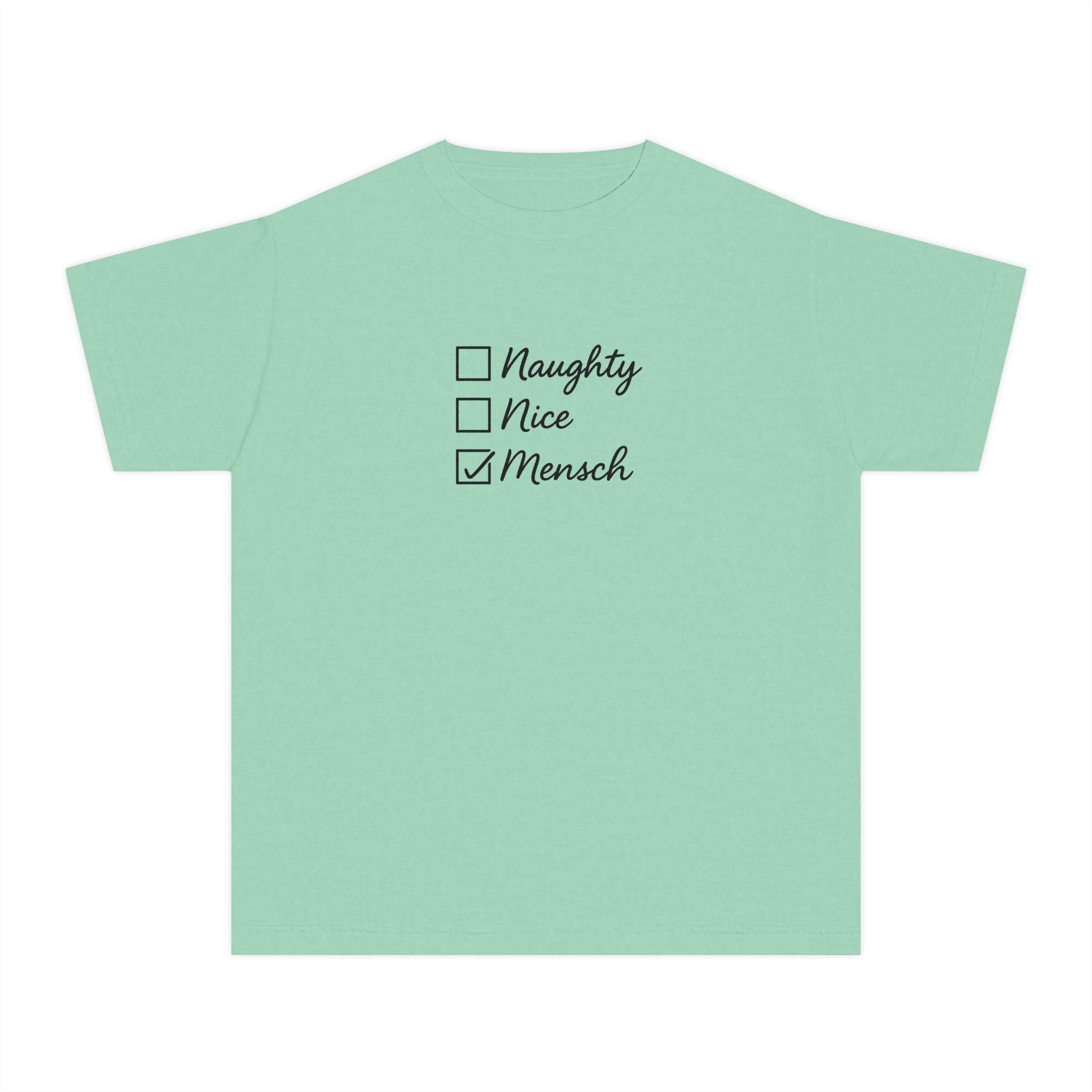 Holiday Humor Youth Tee, Christmas Hanukkah Jewish Christian Kids T-Shirt, Christmukkah Shirt, Gift
