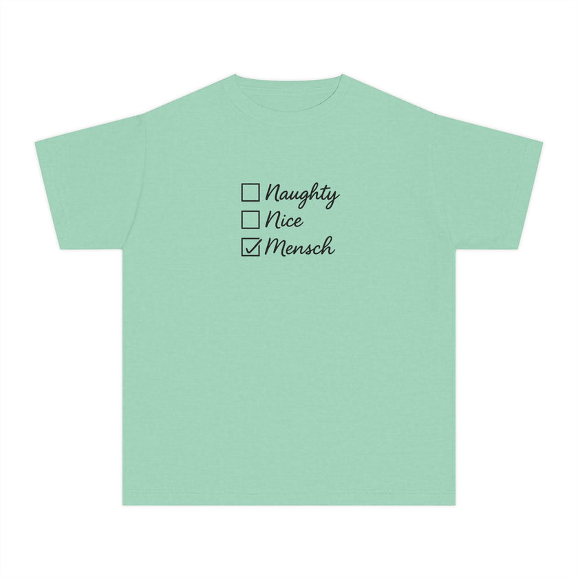 Holiday Humor Youth Tee, Christmas Hanukkah Jewish Christian Kids T-Shirt, Christmukkah Shirt, Gift
