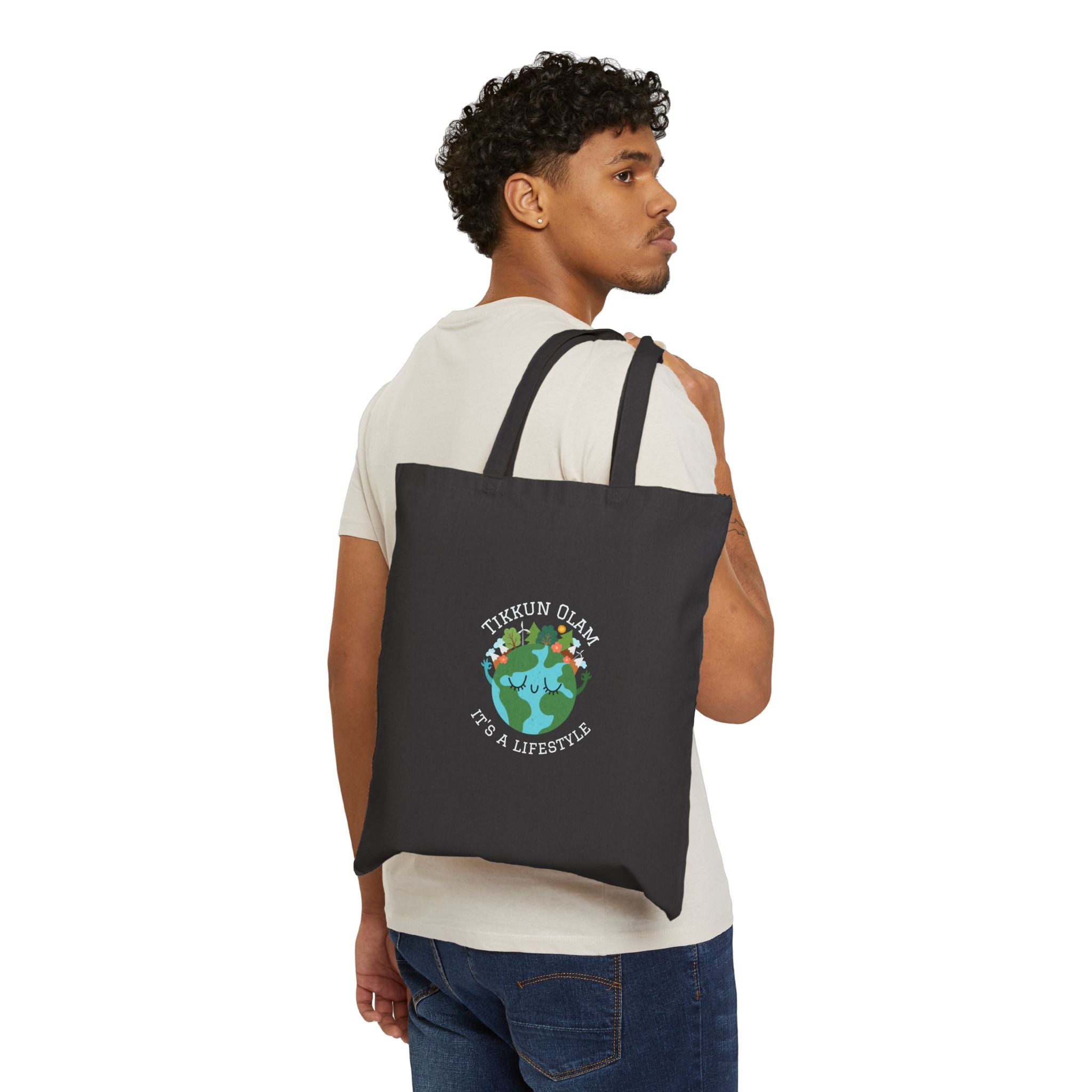 Tikkun Olam Reusable Organic Tote Bag