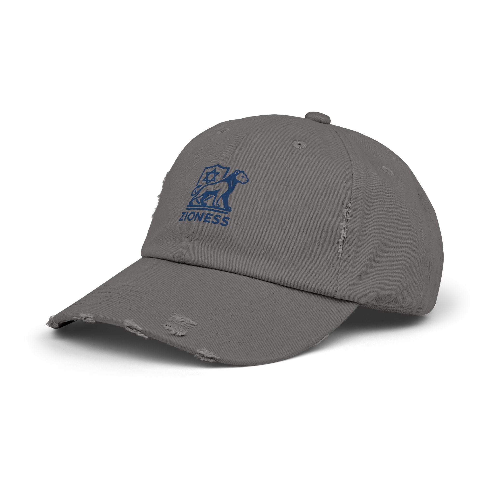 Distressed Cap, Zioness Zionist Israeli Love Judaica Jewish Joy, We Will Dance Again, Never Again, Jewish Star Chai Hamsa, Unisex Hat,