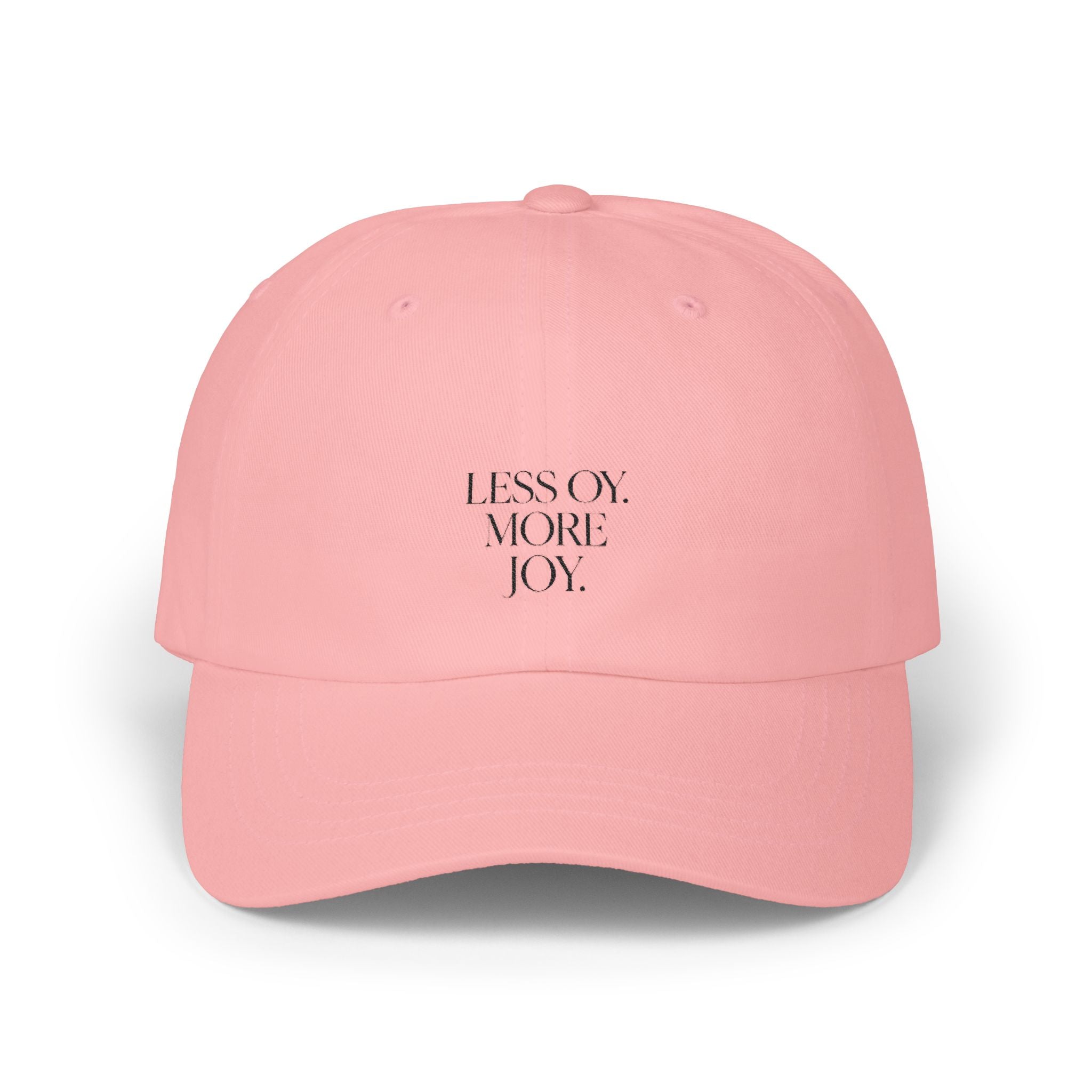 Dad Cap, Jewish Joy Hat, Less Oy More Joy Baseball Cap, Never Again, Jewish Humor Cap, Unisex Baseball Hat