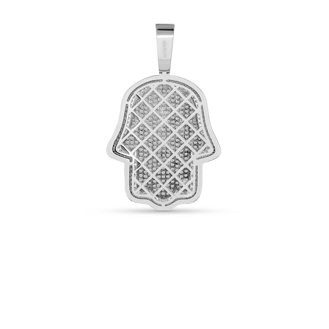 Hand Of God Hamsa Pendant 925 Sterling Silver