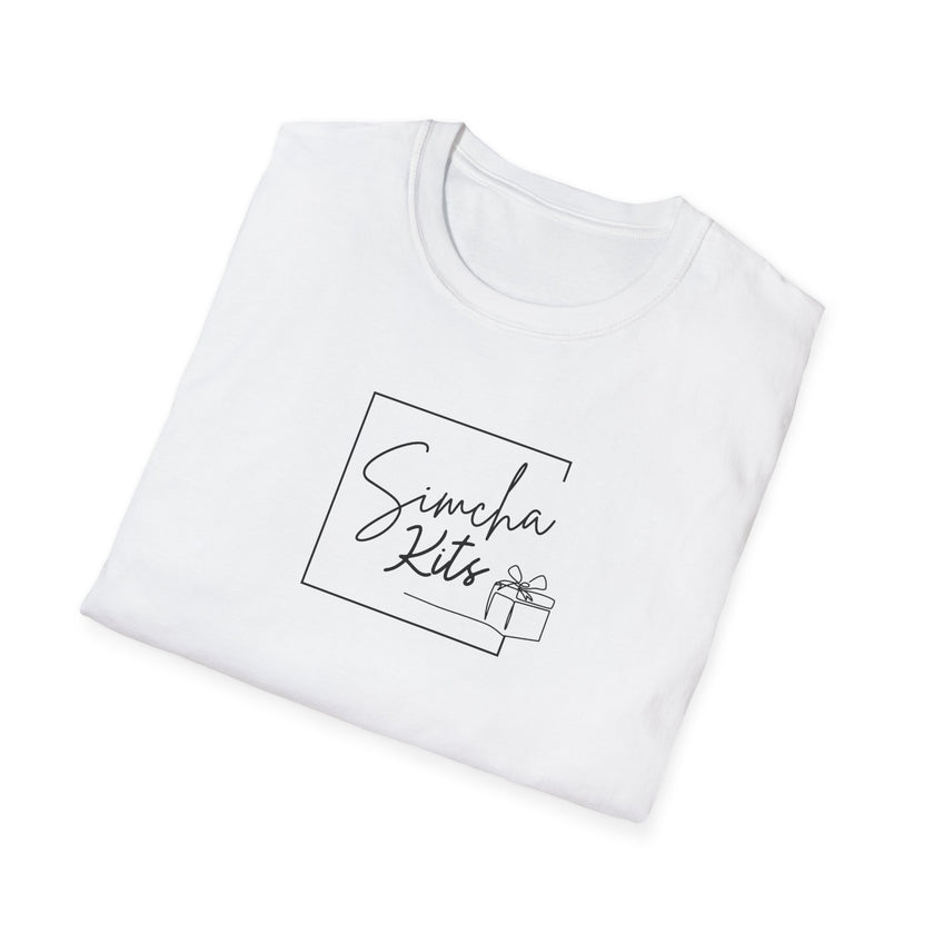 Logo Simcha Kits T-Shirt - Jewish Joy, Unisex Tee, Softstyle Shirt, Hebrew Celebration Top, Jewish Gift