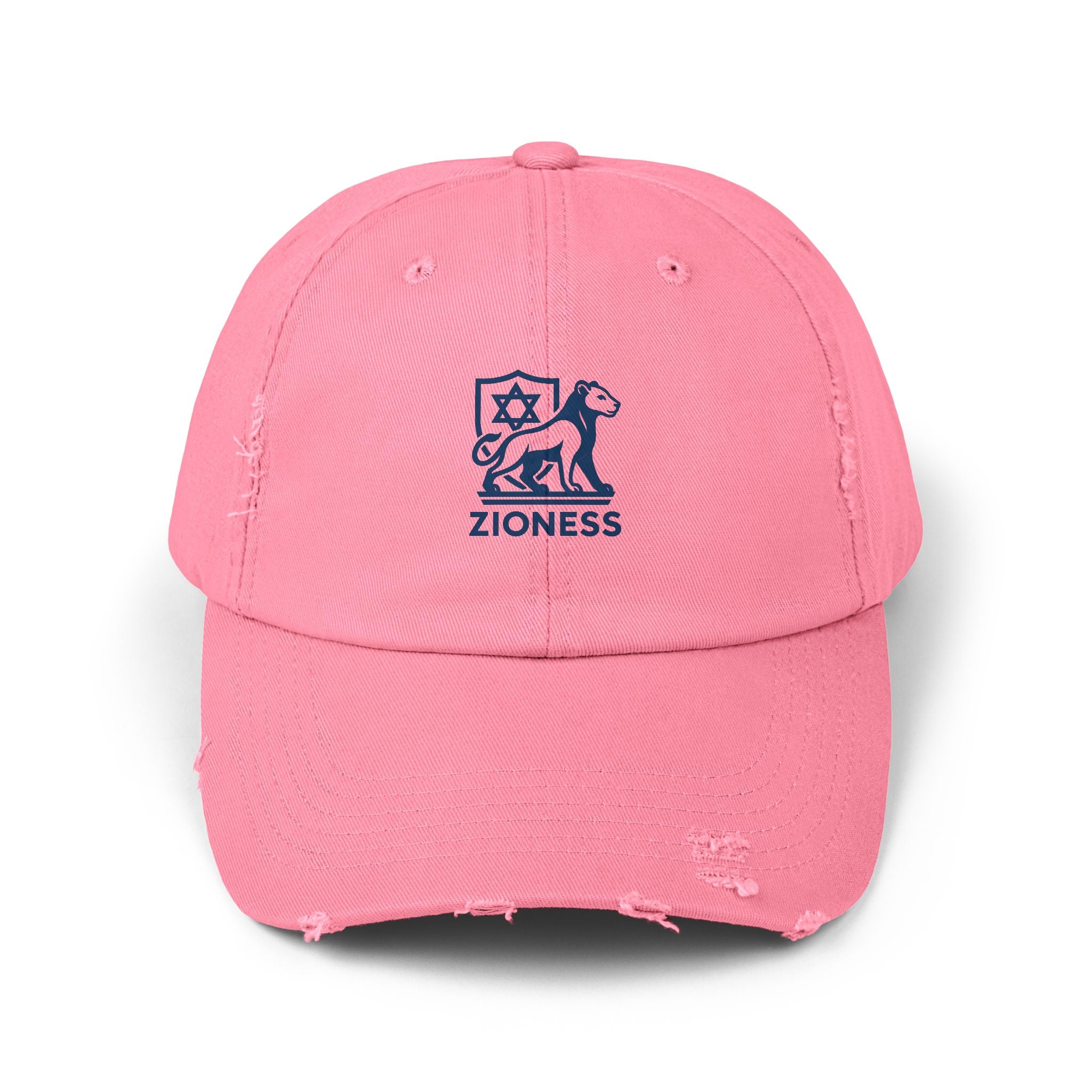 Distressed Cap, Zioness Zionist Israeli Love Judaica Jewish Joy, We Will Dance Again, Never Again, Jewish Star Chai Hamsa, Unisex Hat,